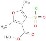 3-Furancarboxylic acid, 4-(chlorosulfonyl)-2,5-dimethyl-, methyl ester