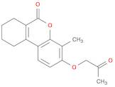 6H-Dibenzo[b,d]pyran-6-one, 7,8,9,10-tetrahydro-4-methyl-3-(2-oxopropoxy)-