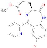 1H-1,4-Benzodiazepine-3-propanoic acid, 7-bromo-2,3-dihydro-2-oxo-5-(2-pyridinyl)-, methyl ester, (3S)-