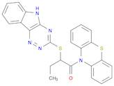 1-Butanone, 1-(10H-phenothiazin-10-yl)-2-(5H-1,2,4-triazino[5,6-b]indol-3-ylthio)-