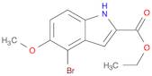 1H-Indole-2-carboxylic acid, 4-bromo-5-methoxy-, ethyl ester