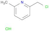 Pyridine, 2-(chloromethyl)-6-methyl-, hydrochloride (1:1)