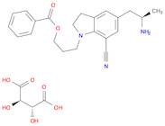 5-[(2R)-2-aminopropyl]-1-[3-(benzoyloxy)propyl]-2,3-dihydro-1H-indole-7-carbonitrile(2R,3R)-2,3-di…