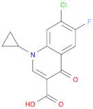 7-Chloro-1-cyclopropyl-6-fluoro-1,4-dihydro-4-oxo-3-quinolinecarboxylic acid