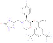 5-[2(R)-[1(R)-[3,5-Bis(trifluoromethyl)phenyl]ethoxy]-3(S)-(4-fluorophenyl)morpholin-4-ylmethyl]-3,4-dihydro-2H-1,2,4-triazol-3-one