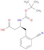 Benzenebutanoic acid, 2-cyano-β-[[(1,1-dimethylethoxy)carbonyl]amino]-, (βS)-