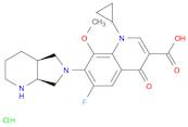 1-Cyclopropyl-6-fluoro-1,4-dihydro-8-methoxy-7-[(4aS,7aS)-octahydro-6H-pyrrolo[3,4-b]pyridin-6-yl]-4-oxo-3-quinolinecarboxylic acid hydrochloride (1:1)