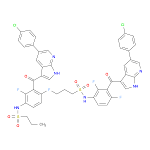 N-[3-[[5-(4-Chlorophenyl)-1H-pyrrolo[2,3-b]pyridin-3-yl]carbonyl]-2,4-difluorophenyl]-1-propanesul…