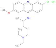 2-Methoxy-6-chloro-9-(4-diethylamino-1-methylbutylamino)acridine dihydrochloride