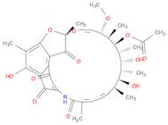 2,7-(Epoxypentadeca[1,11,13]trienimino)naphtho[2,1-b]furan-1,6,9,11(2H)-tetrone, 5,17,19,21-tetrahydroxy-23-methoxy-2,4,12,16,18,20,22-heptamethyl-, 21-acetate (7CI,8CI)
