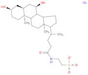 Ethanesulfonic acid, 2-[[(3α,5β,7α)-3,7-dihydroxy-24-oxocholan-24-yl]amino]-, sodium salt (1:1)