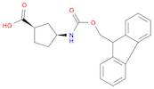 (1R,3S)-3-[[(9H-Fluoren-9-ylmethoxy)carbonyl]amino]-cyclopentanecarboxylic acid