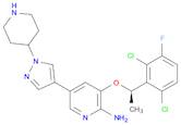 3-[(1R)-1-(2,6-Dichloro-3-fluorophenyl)ethoxy]-5-[1-(4-piperidinyl)-1H-pyrazol-4-yl]pyridin-2-amine