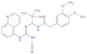 N-[1-[[(Cyanoamino)(5-quinolinylamino)methylene]amino]-2,2-dimethylpropyl]-3,4-dimethoxybenzeneacetamide