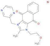 1H-Naphth[2,3-d]imidazolium,4,9-dihydro-1-(2-methoxyethyl)-2-methyl-4,9-dioxo-3-(2-pyrazinylmethyl…