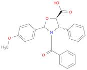 (4S,5R)-3-benzoyl-2-(4-methoxyphenyl)-4-phenyl-5-Oxazolidinecarboxylic acid