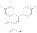 7-Chloro-6-fluoro-1-(4-fluorophenyl)-1,4-dihydro-4-oxo-3-quinolinecarboxylic acid