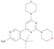 5-(2,6-Di-4-morpholinyl-4-pyrimidinyl)-4-(trifluoromethyl)-2-pyridinamine