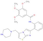 3,4,5-Trimethoxy-N-(2-(3-(piperazin-1-ylmethyl)imidazo[2,1-b]thiazol-6-yl)phenyl)benzamide