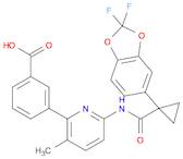 3-(6-{[1-(2,2-Difluoro-benzo[1,3]dioxol-5-yl)-cyclopropanecarbonyl]-amino}-3-methyl-pyridin-2-yl)-benzoicacid