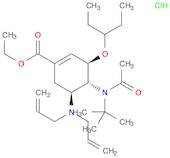 Ethyl (3R,4R,5S)-4-N-Acetyl(1,1-dimethylethyl)amino-5-N,N-diallylamino-3-(1-ethylpropoxy)-1-cyclohexene-1-carboxylate monohydrochloride