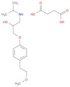 Butanedioic acid, compd. with (±)-1-[4-(2-methoxyethyl)phenoxy]-3-[(1-methylethyl)amino]-2-propanol (1:2)