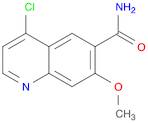 4-Chloro-7-methoxyquinoline-6-carboxamide