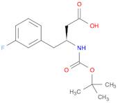 (3S)-3-[(tert-Butoxycarbonyl)amino]-4-(3-fluorophenyl)butanoic acid