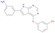 3-[[6-(3-Aminophenyl)-7H-pyrrolo[2,3-d]pyrimidin-4-yl]oxy]phenol