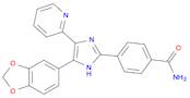 4-[4-(1,3-Benzodioxol-5-yl)-5-(2-pyridinyl)-1H-imidazol-2-yl]benzamide