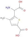 5-[amino(carboxy)methyl]-4-methylthiophene-2-carboxylic acid