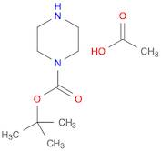 1-Piperazinecarboxylic acid, 1,1-dimethylethyl ester, acetate (1:1)