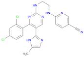 [2-[[4-(2,4-Dichlorophenyl)-5-(5-methyl-1H-imidazol-2-yl)-2-pyrimidinyl]amino]ethyl]amino]-3-pyridinecarbonitrile