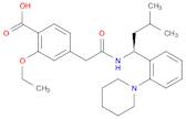 (S)-2-Ethoxy-4-[2-[[3-methyl-1-[2-(piperidin-1-yl)phenyl]butyl]amino]-2-oxoethyl]benzoic acid