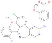 4-((9-Chloro-7-(2-fluoro-6-methoxyphenyl)-5H-benzo[c]pyrimido[4,5-e]azepin-2-yl)amino)-2-methoxybenzoic acid