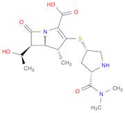 (4R,5S,6S)-3-[[(3S,5S)-5-[(Dimethylamino)carbonyl]-3-pyrrolidinyl]thio]-6-[(1R)-1-hydroxyethyl]-4-methyl-7-oxo-1-azabicyclo[3.2.0]hept-2-ene-2-carboxylic acid