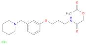 2-Acetoxy-N-[3-[3-(1-piperidinomethylphenoxy]propyl]acetamide hydrochloride