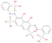 2,7-Bis(2-arsonophenylazo)-1,8-dihydroxy-3,6-naphthalenedisulfonic acid