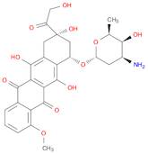 5,12-Naphthacenedione, 10-[(3-amino-2,3,6-trideoxy-α-L-lyxo-hexopyranosyl)oxy]-7,8,9,10-tetrahydro…