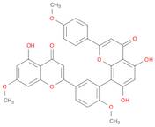 5,7-dihydroxy-8-[5-(5-hydroxy-7-methoxy-4-oxochromen-2-yl)-2-methoxyphenyl]-2-(4-methoxyphenyl)chromen-4-one