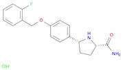 2-Pyrrolidinecarboxamide, 5-[4-[(2-fluorophenyl)methoxy]phenyl]-, hydrochloride (1:1), (2S,5R)-