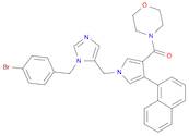 4-[[1-[[1-[(4-Bromophenyl)methyl]-1H-imidazol-5-yl]methyl]-4-(1-naphthalenyl)-1H-pyrrol-3-yl]carbonyl]morpholine