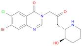 7-Bromo-6-chloro-3-[3-[(2R,3S)-3-hydroxy-2-piperidyl]-2-oxopropyl]-4(3H)-quinazolinone