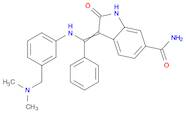 3-[[[3-[(Dimethylamino)methyl]phenyl]amino]phenylmethylene]-2,3-dihydro-2-oxo-1H-indole-6-carboxamide