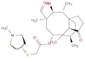 Acetic acid, 2-[[(3-exo)-8-methyl-8-azabicyclo[3.2.1]oct-3-yl]thio]-, (3aS,4R,5S,6S,8R,9R,9aR,10R)-6-ethenyldecahydro-5-hydroxy-4,6,9,10-tetramethyl-1-oxo-3a,9-propano-3aH-cyclopentacycloocten-8-yl ester