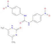 N,N′-Bis(4-nitrophenyl)urea compd. with 4,6-dimethyl-2-pyrimidinol (1:1)