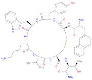 L-Threoninamide, 3-(2-naphthalenyl)-D-alanyl-L-cysteinyl-L-tyrosyl-D-tryptophyl-L-lysyl-L-valyl-L-cysteinyl-, cyclic (2→7)-disulfide