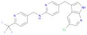 N-[5-[(5-Chloro-1H-pyrrolo[2,3-b]pyridin-3-yl)methyl]-2-pyridinyl]-6-(trifluoromethyl)-3-pyridinemethanamine