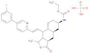 Carbamic acid, N-[(1R,3aR,4aR,6R,8aR,9S,9aS)-9-[(1E)-2-[5-(3-fluorophenyl)-2-pyridinyl]ethenyl]dodecahydro-1-methyl-3-oxonaphtho[2,3-c]furan-6-yl]-, ethyl ester, sulfate (1:1)