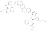 Methyl [(2S)-1-[(2S,5S)-2-[9-[2-[(2S,4S)-1-[(2R)-2-[(methoxycarbonyl)amino]-2-phenylacetyl]-4-(methoxymethyl)pyrrolidin-2-yl]-1H-imidazol-5-yl]-1,11-dihydroisochromeno[4',3':6,7]naphtho[1,2-d]imidazol-2-yl]-5-methylpyrrolidin-1-yl]-3-methyl-1-oxobutan-2-yl]carbamate